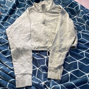 Forever 21 Gray Cropped Sweater